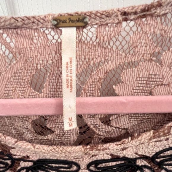 Free people lace semi-transparent mini dress - Picture 6 of 10